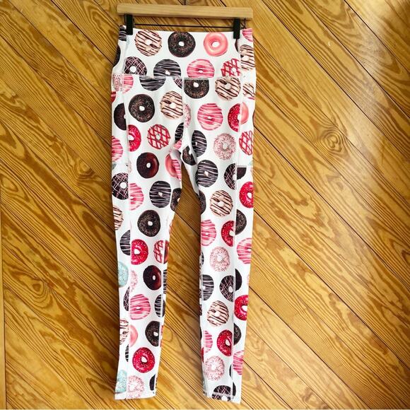 Muscles and Donuts White Leggings XL - Picture 5 of 7